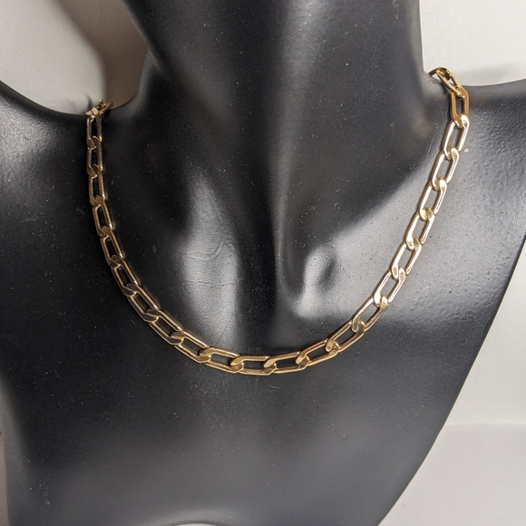Zara Gold-Tone Paperclip Chain Necklace - Picture 3 of 7